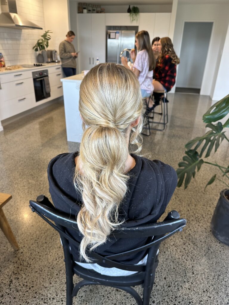 bridesmaids hair styling auckland