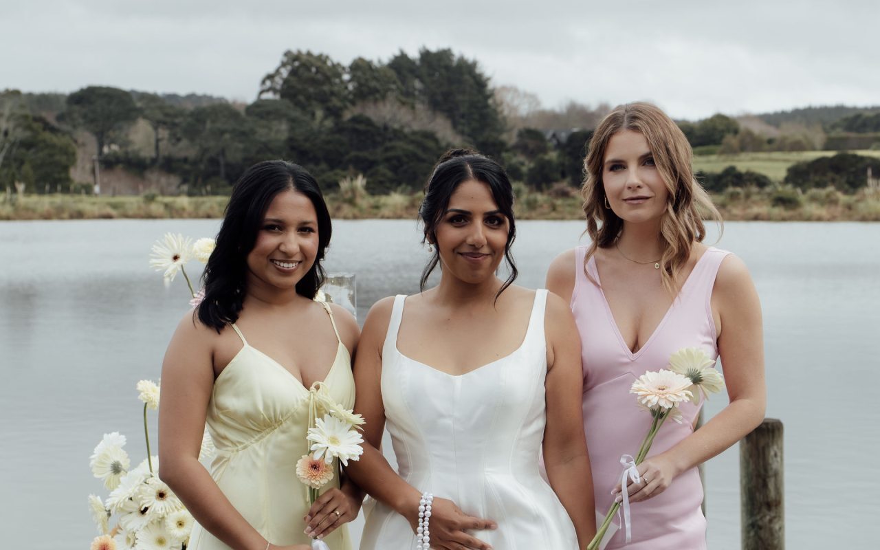bridal party hair and makeup by auckland makeup artist team fresh and flawless